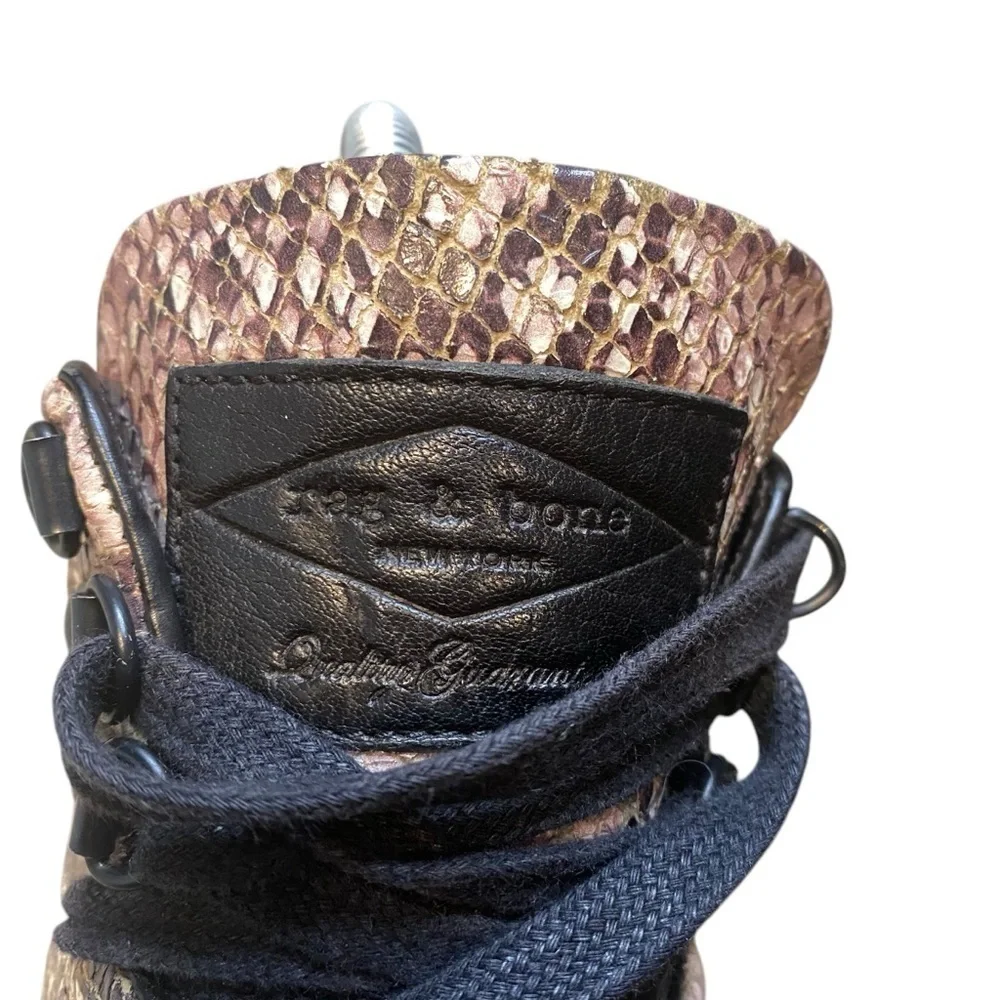 Tory Burch Mid-top Snakeskin Sneakers Sz 8